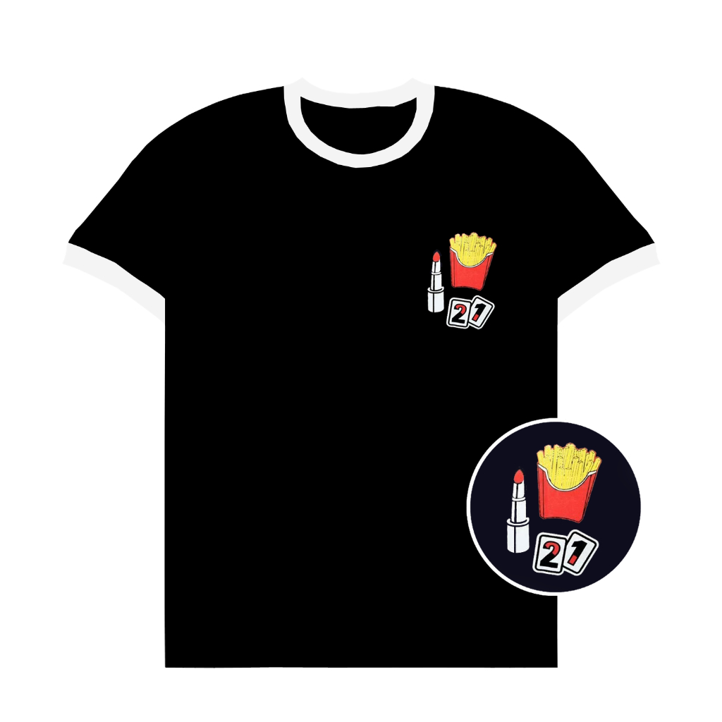 ELLIPSESINC Ringer Tee Wanita French Fries