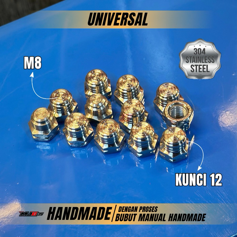 MUR M8 DRAT 12 CUSTOM HANDMADE STAINLES BERKUALITAS PENDEK