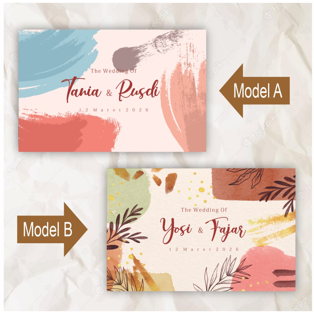 Buku Tamu Pernikahan/ Buku Tamu Custom / Wedding Guest Book / Wedding Book TERMURAH