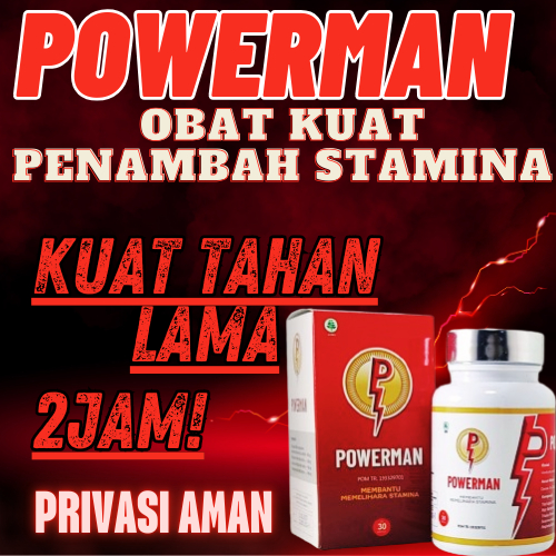 POWERMAN OBAT KUAT HERBAL PENAMBAH STAMINA ORIGINAL OBAT PRIA KUAT TAHAN LAMA