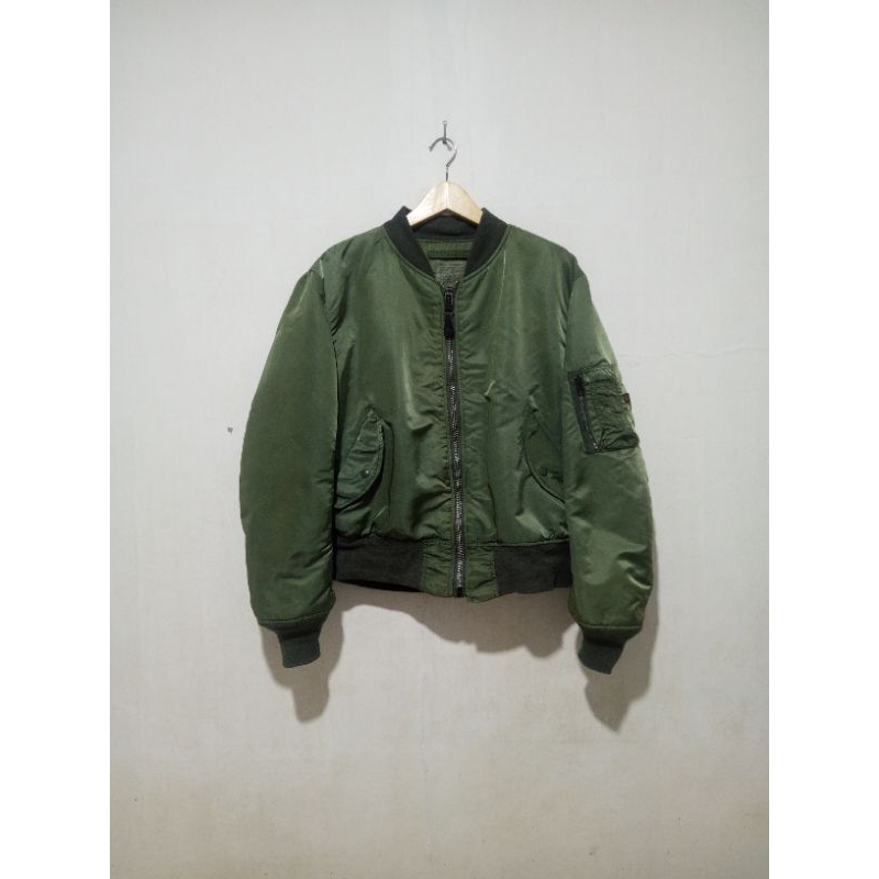 Jaket Alpha Industries 90's vintage MA-1 Militeri