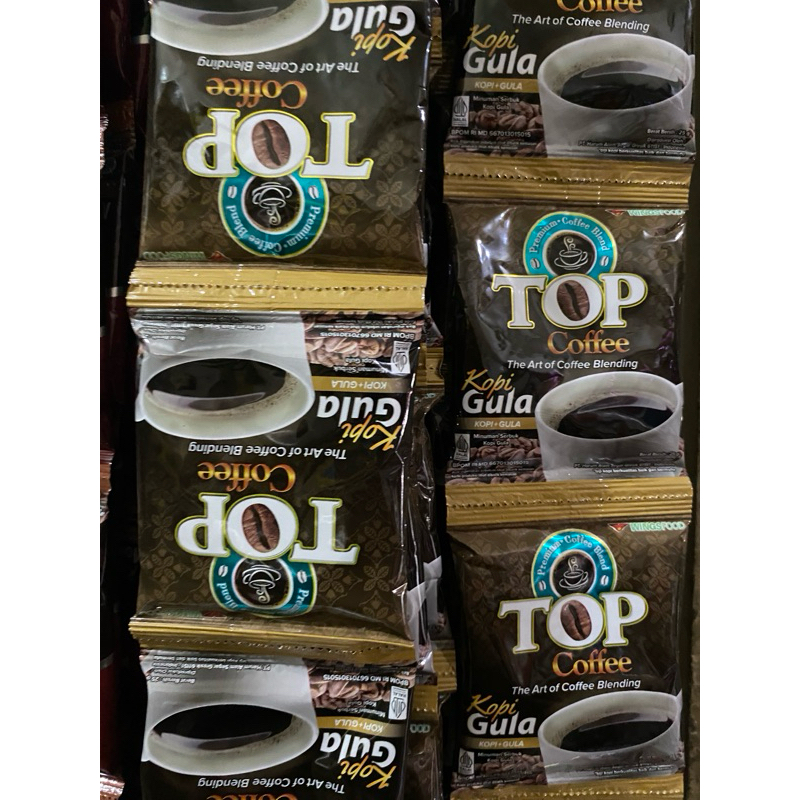 

top coffee gula *1 renceng | kopi gula | kopi renceng | kopi sachet | kopi murah | wings | top | kopi ori