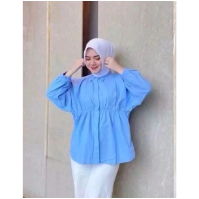 KEMEJA CRINKLE AIRFLOW//ATASAN CRINKLE WANITA SELEBGRAM