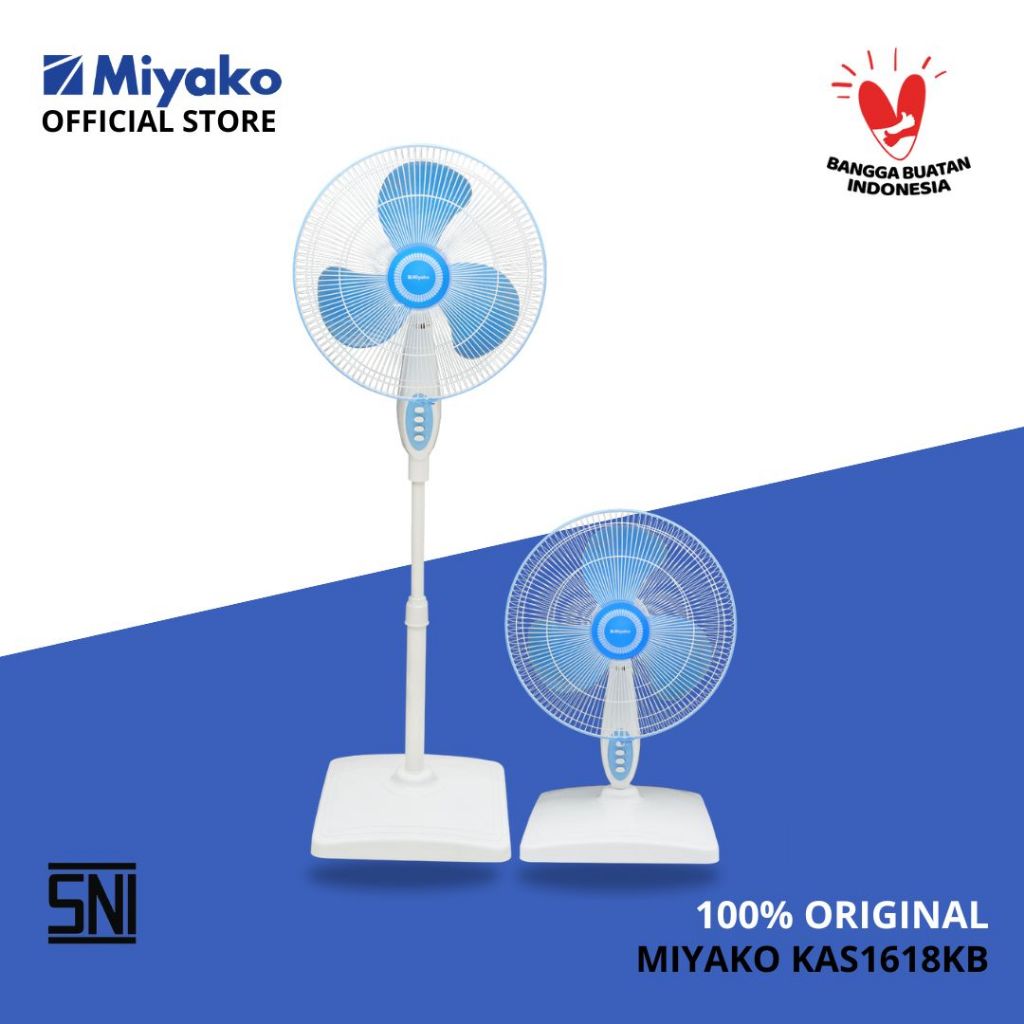 Kipas angin Miyako STAND FAN KAS1618KBGB - Kipas meja & berdiri - 16 inc