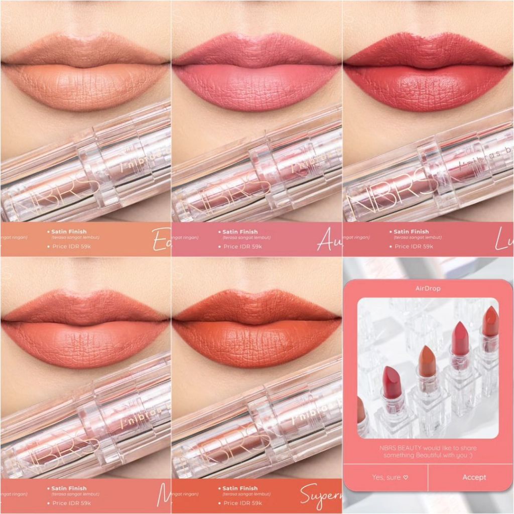 NBRS - NIBRAS LIPSTIK ULTRALIGHT SUPERMONN TERBARU/NIBRAS BEAUTY LIMITED EDITION/