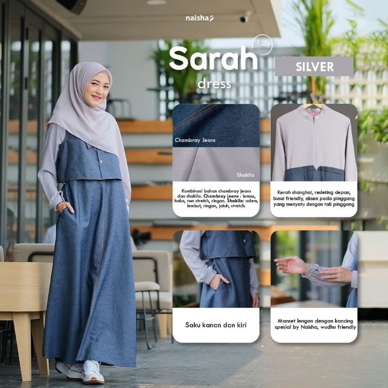 Sarah Dress gamis trendy