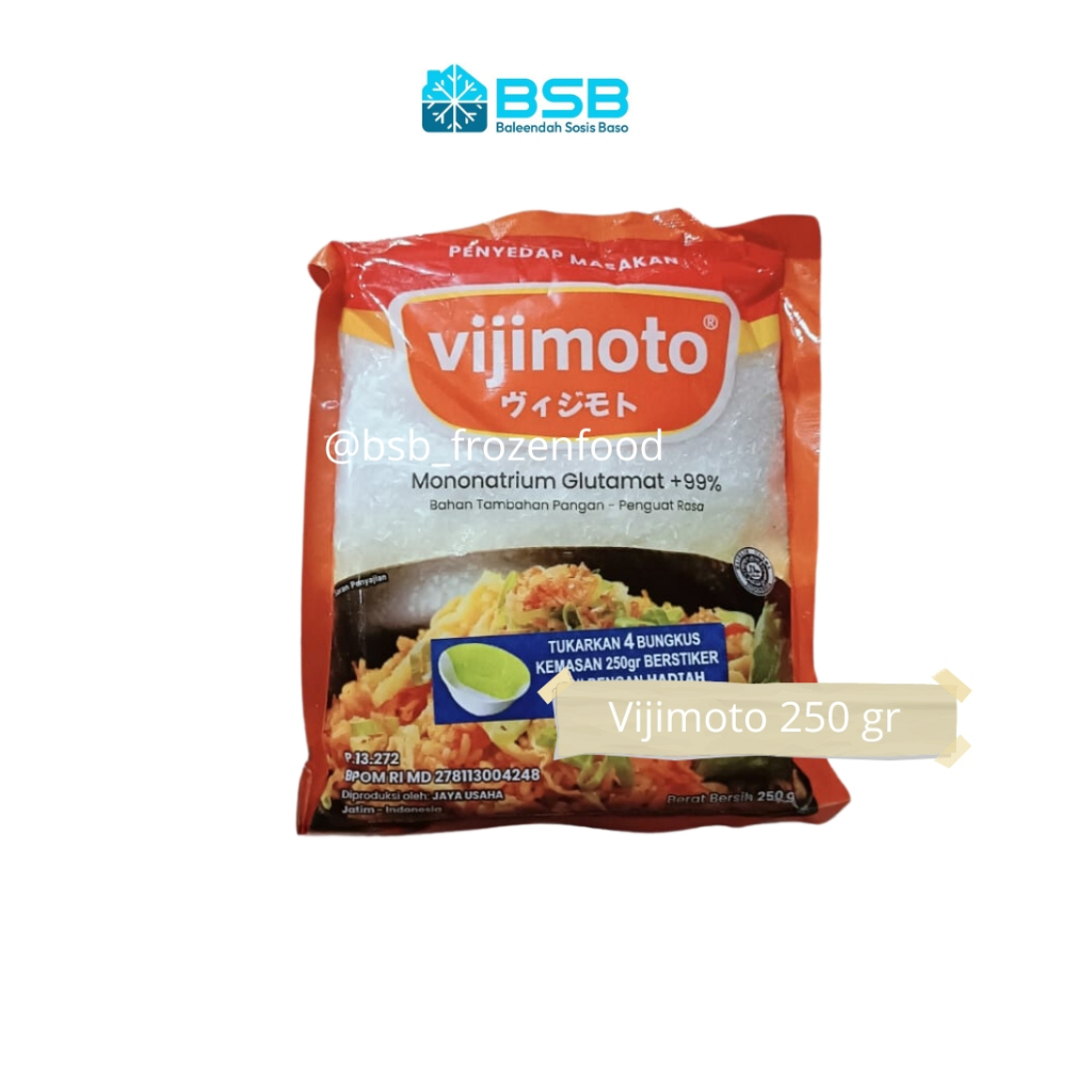 

Micin Vijimoto MSG Penyedap Rasa Penguat Rasa Makanan Vetsin 250 gr