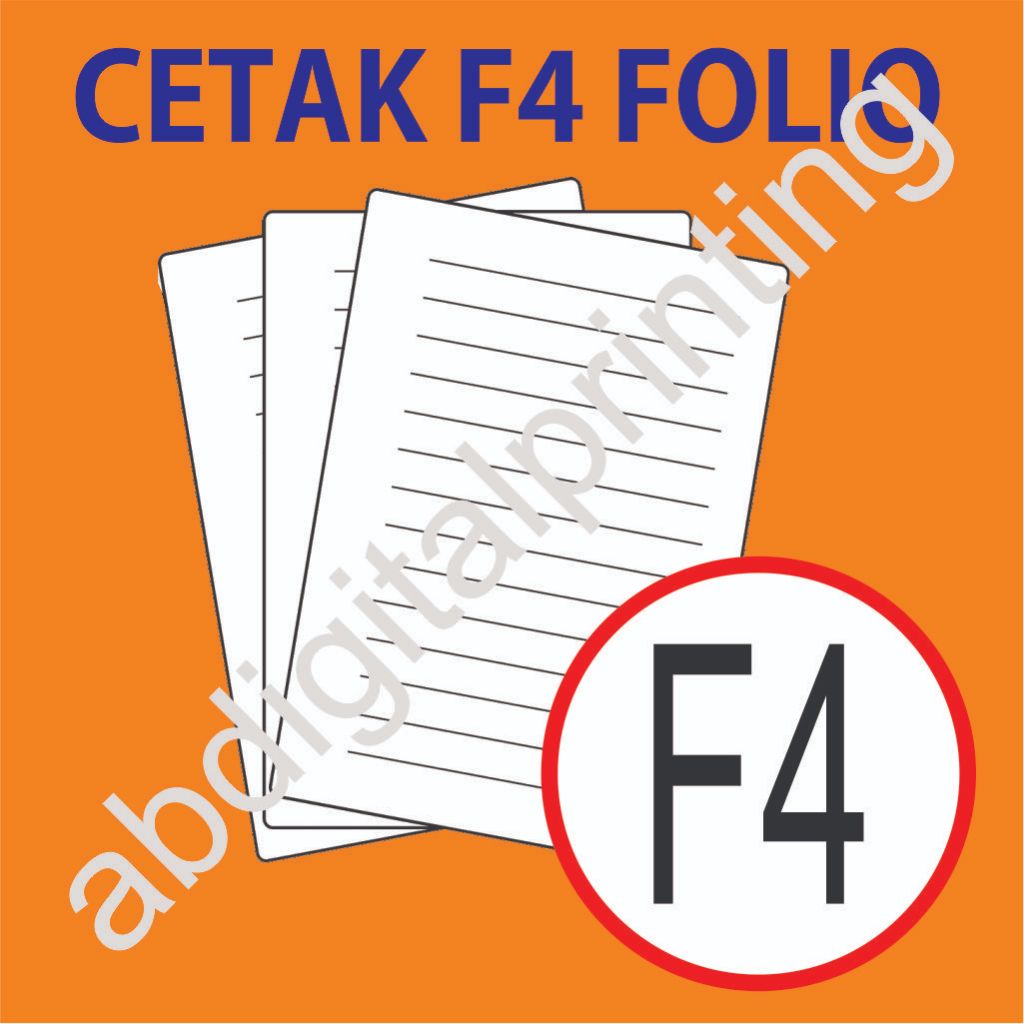 

PRINT CETAK DOKUMEN F4 FOLIO