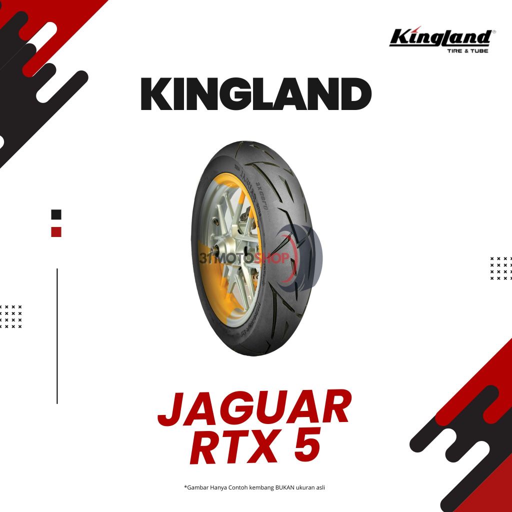 FREE PENTIL Ban Motor Matic Tubeless Kingland Jaguar RTX 5 90 100 110 120 140 / 80 80 80 70 70 Ring 