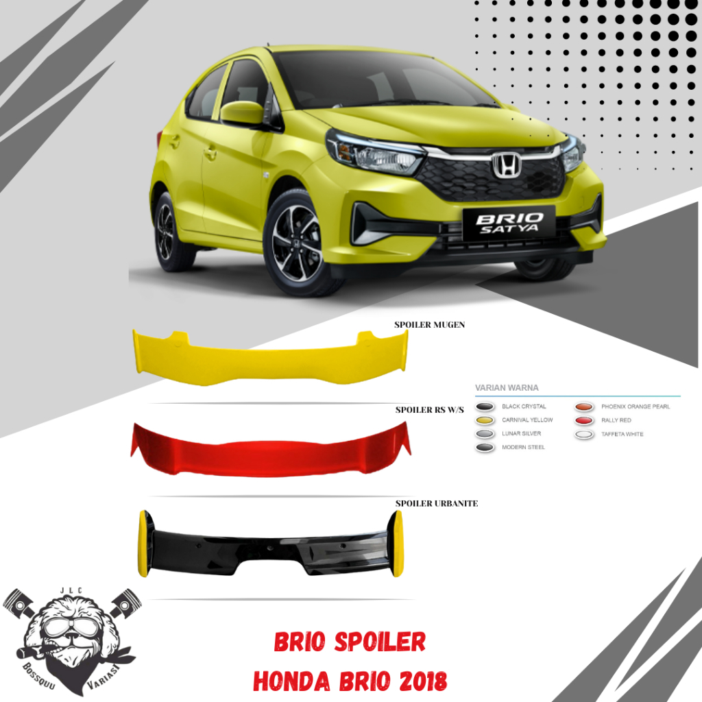 SPOILER MOBIL HONDA BRIO SPOILER RS SPOILER URBANITE 2018