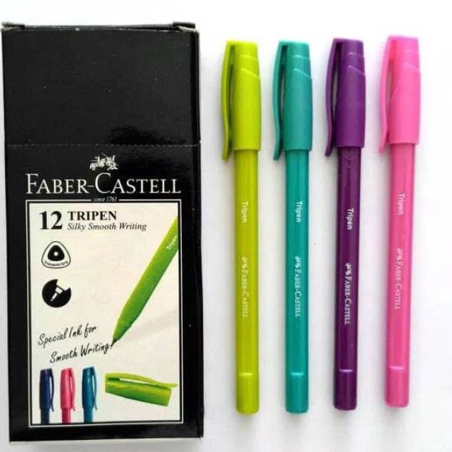 

BIG PROMO Pulpen Tripen Faber castell Per Lusin