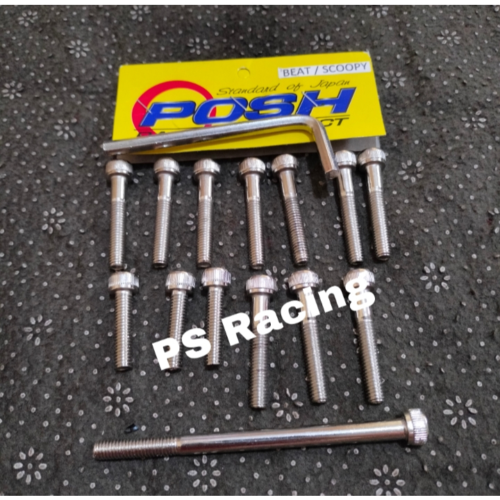 PROMO baut blok mesin cvt beat karbu scoopy karbu baut blok beat karbu scoopy karbu full set posh