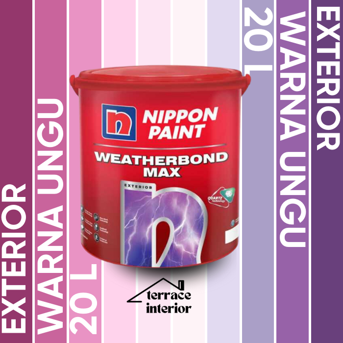 Cat Tembok Exterior Weatherbond Max Nippon Paint Warna Ungu 20 L