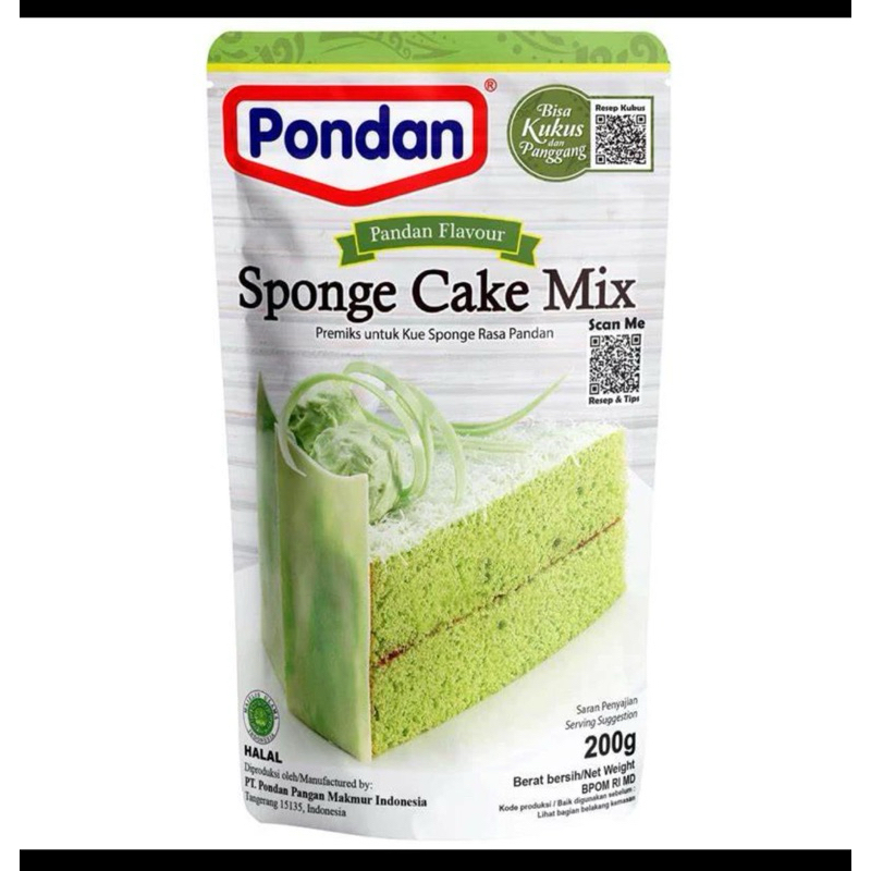 

PONDAN SPONGE CAKE MIX KEMASAN 200gram SUPER MURAH