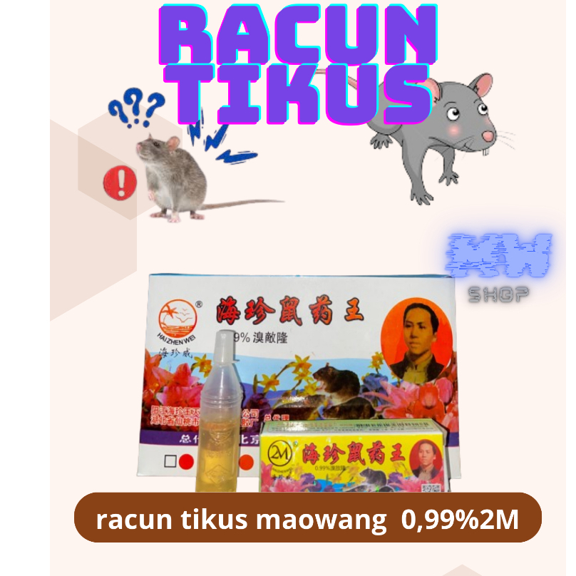 Racun Tikus 2M Kuning Dosis 0,99% (isi 25 pcs)