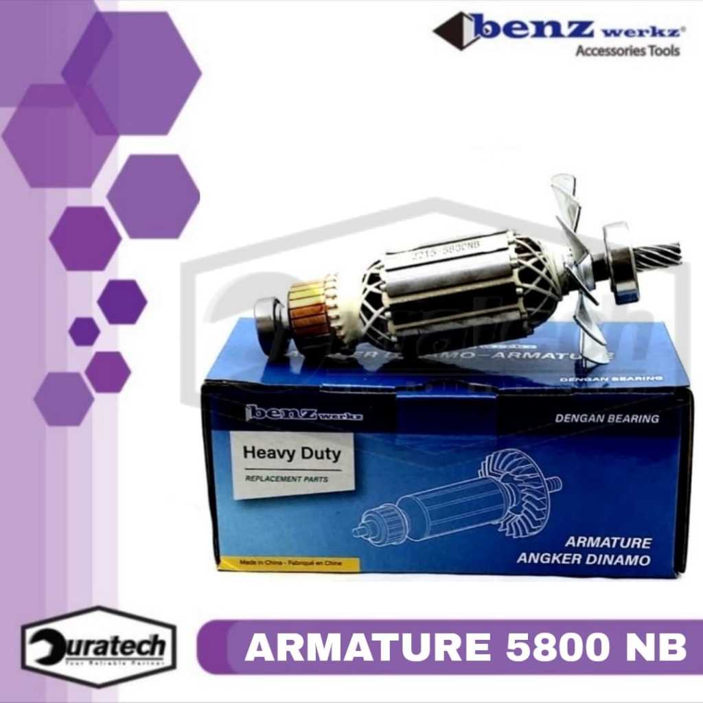 Promo Benz Werkz Armature Untuk 5800 Nb Angker Dinamo Mesin Circular Saw Gergaji Jihsaw Maktec