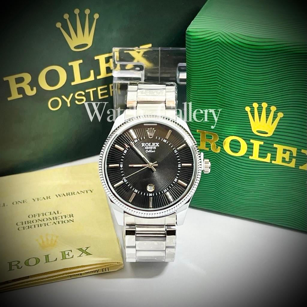 Jam Tangan Rolex Pria - Jam tangan pria tipis mewah Rolex Plus Box