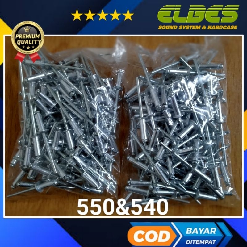 Paku rifet type 550 dan 540 Nufos pack isi 100 paku ripet rivet paku klem paku tembak