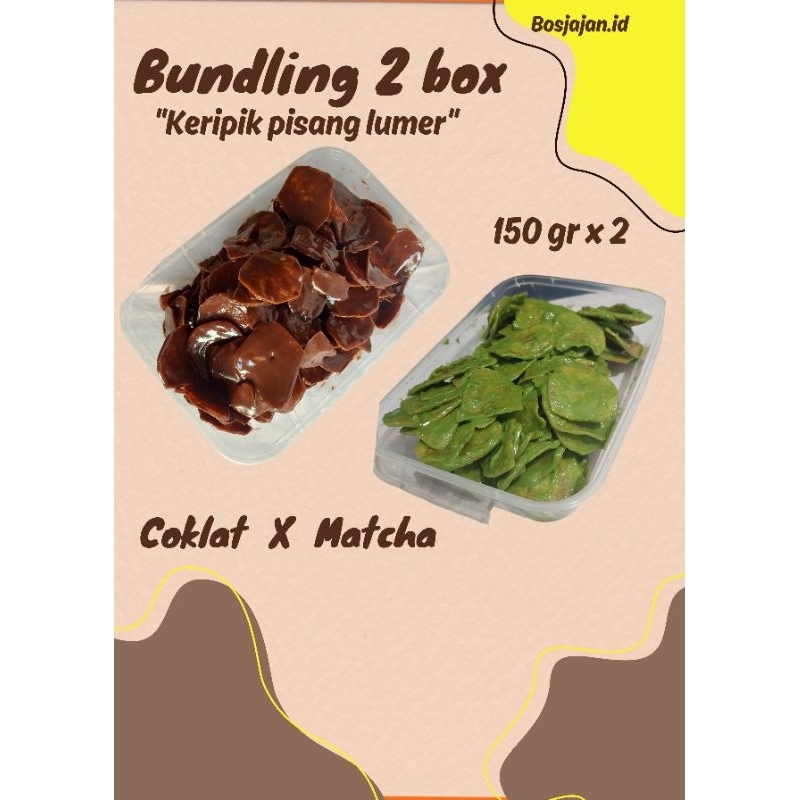 

keripik pisang lumer (bundling choklat + matcha)