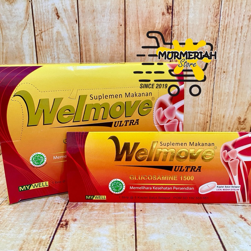 Welmove ULTRA (Merah) Strip 5 Kaplet - Suplemen untuk memelihara Kesehatan Persendian