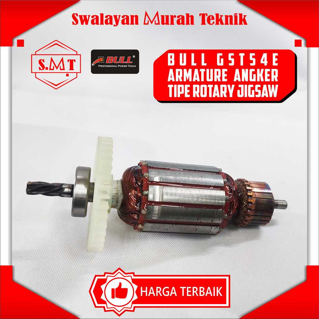 BULL GST54E ARMATUR ROTOR ANGKUR ANGKER MESIN JIGSAW GERGAJI KAYU GRAJI KAYU BOSCH GST 54E