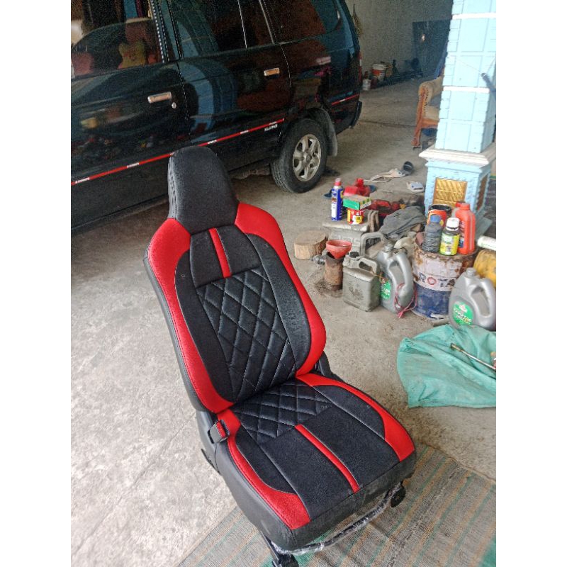 sarung jok mobil ayla,agya,brio ,yaris,wagon,dll 2 baris kain kwalitas  medium