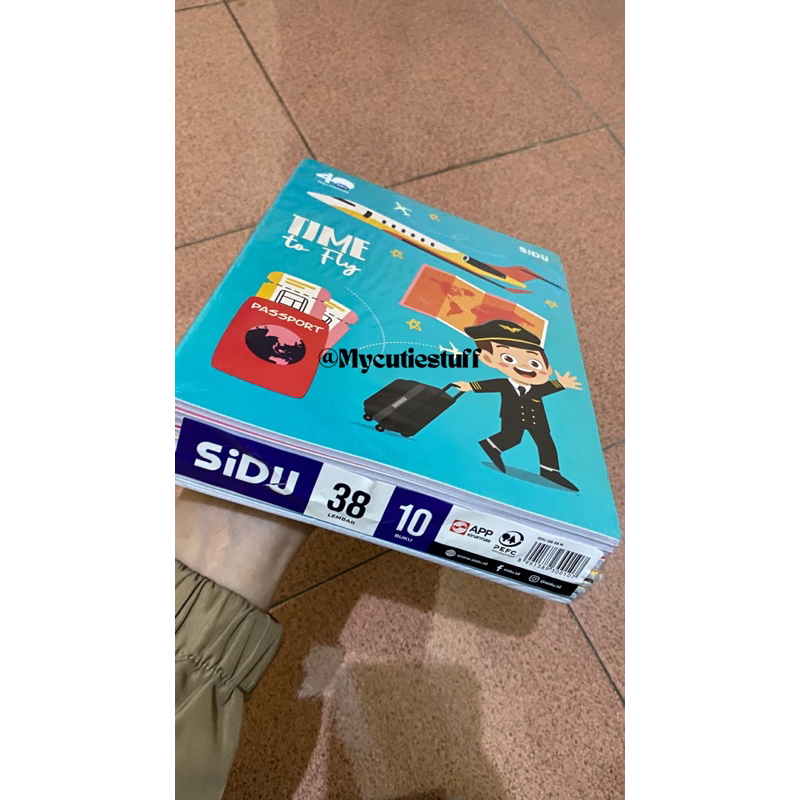 

Mycutiestuff || Buku tulis garis ECER Merk SIDU 1pc Buku