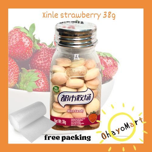 

Xinle Strawberry Candy / Permen Xinle Mint Rasa Stoberi 38grm