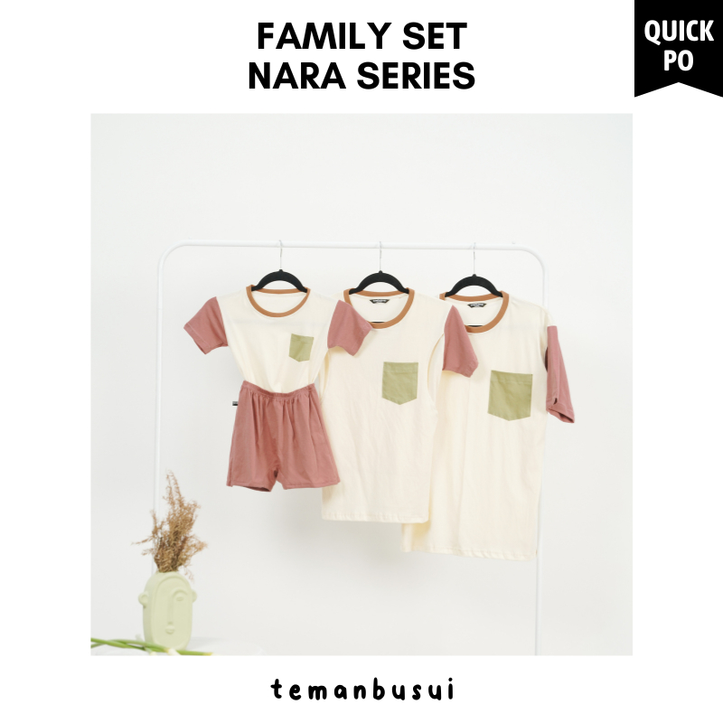 Family Set Nara Series / Kaos Couple Keluarga / Kaos Busui Ibu Couple / Baju Couple Sekeluarga