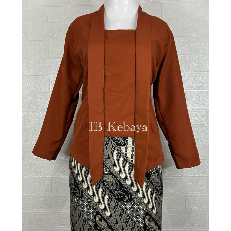 ATASAN KEBAYA KUTUBARU POLOS MODERN