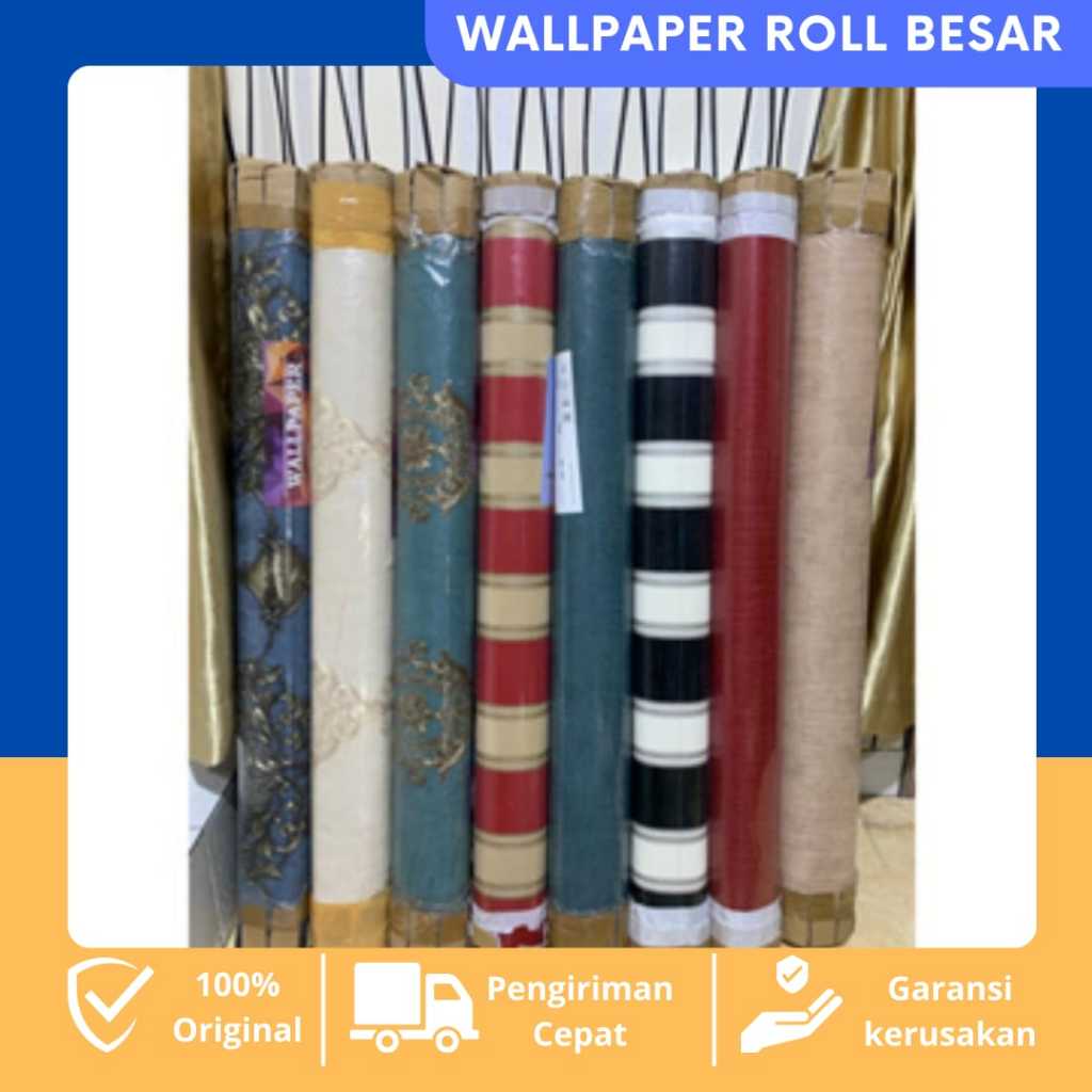 Wallpaper Roll besar 1x15m/Wallpaper premium murah/Wallpaper dinding