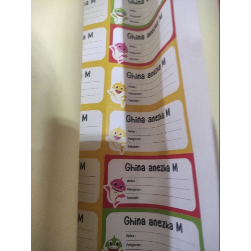 

stiker nama