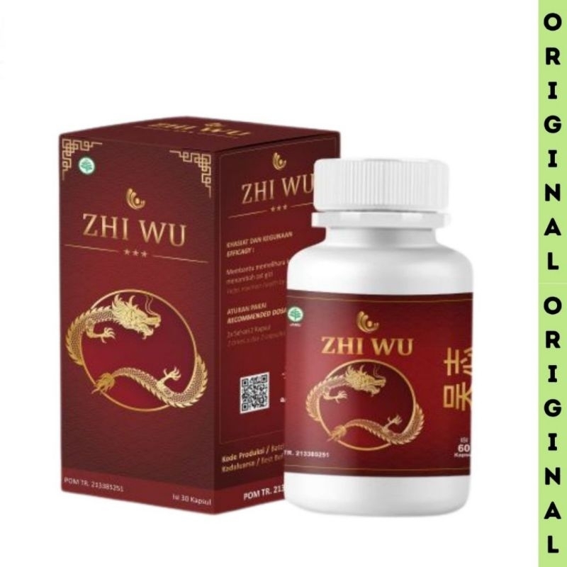 ZHI WU ORIGINAL 30 KAPSUL OBAT HERBAL CINA ATASI ASAM URAT RADANG SARAF DAN REMATIK SAKIT PINGGANG O