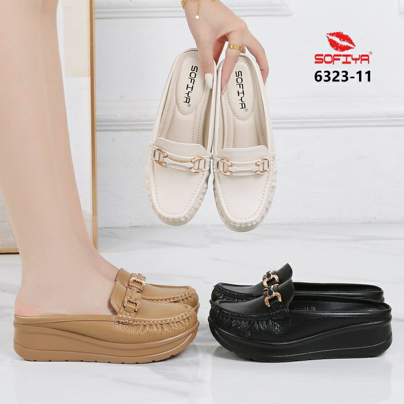 Sepatu Wedges Sofiya 6323 Bustong Wanita Import Hak 5-7 Cm 8202