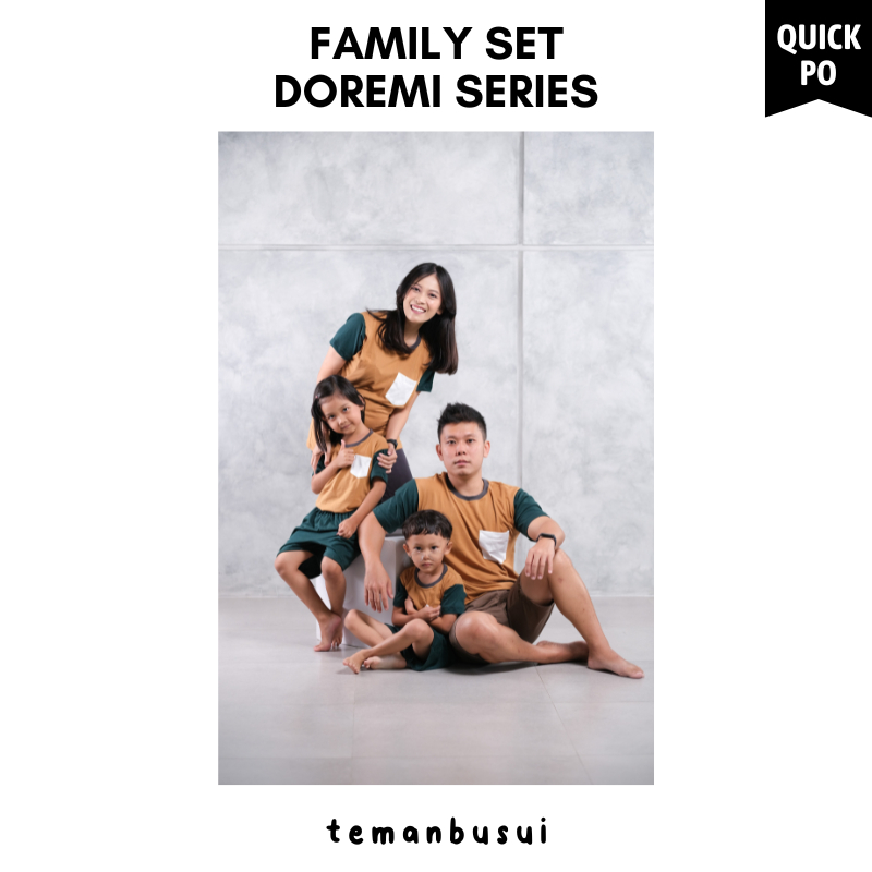 Family Set Doremi Series / Kaos Couple Keluarga / Kaos Busui Ibu Couple / Baju Couple Sekeluarga