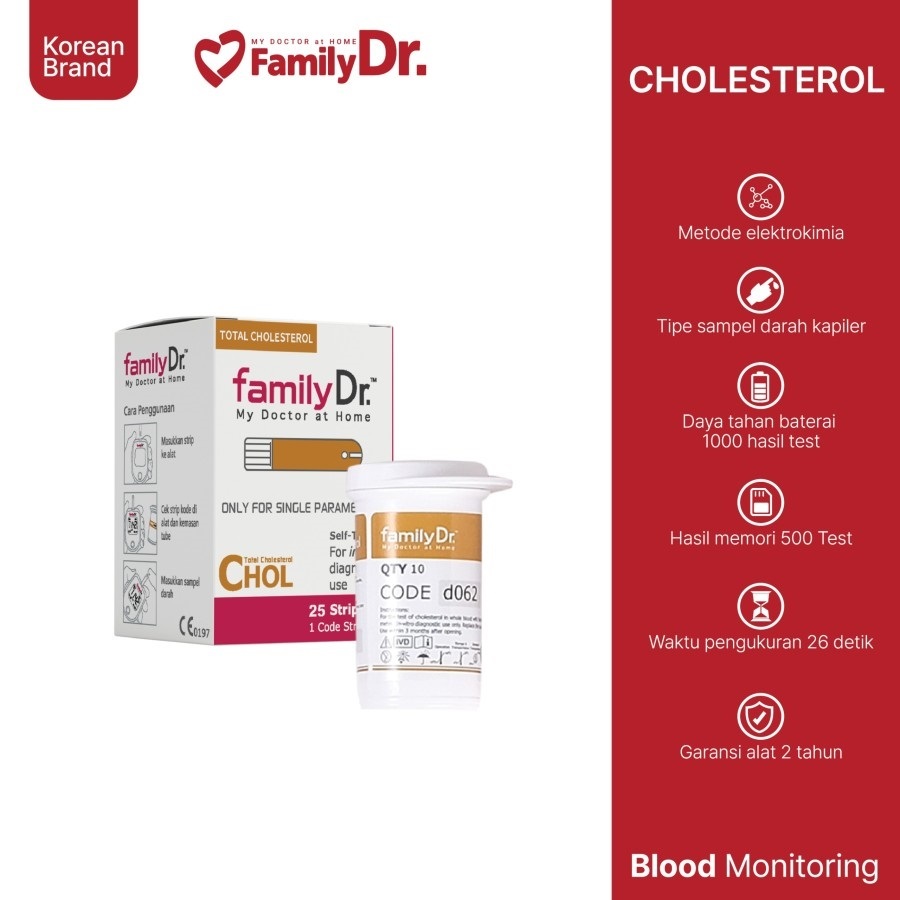 Familydr Strip Kolesterol / Strip Cek Kolesterol