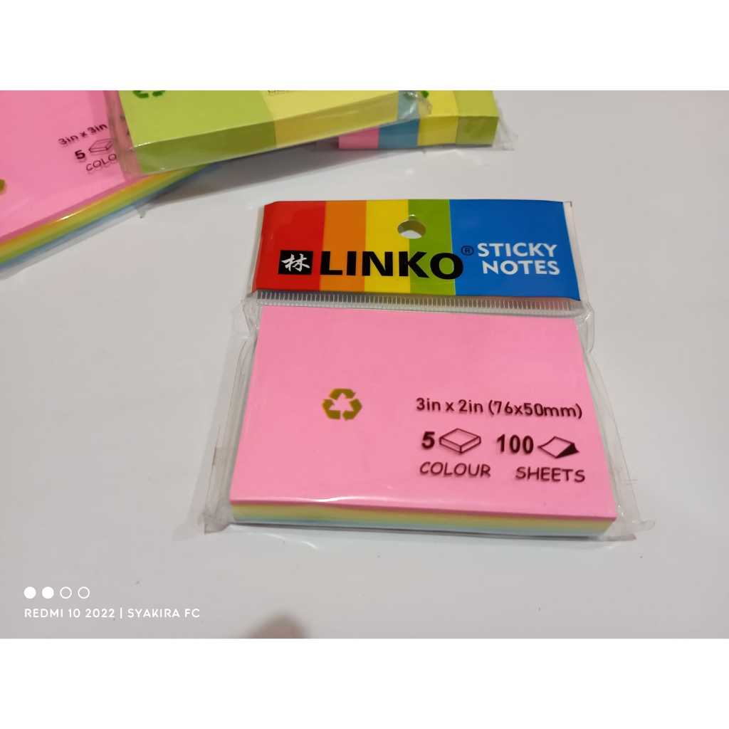 

Sticky Notes /Memo Pad/ Pembatas Buku Linko