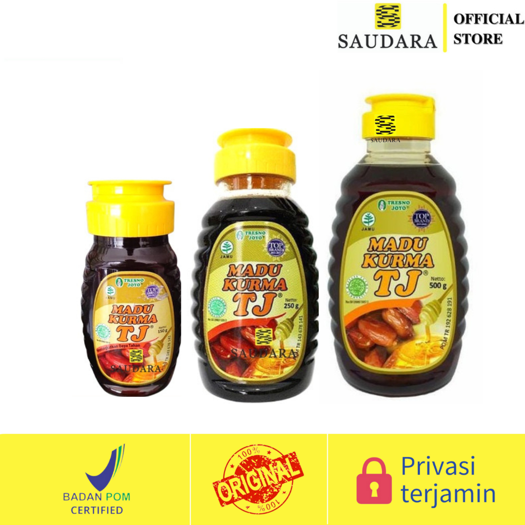 

Madu TJ Kurma 150 ml, 250 ml, 500 ml - Tresno Joyo Madu Kurma