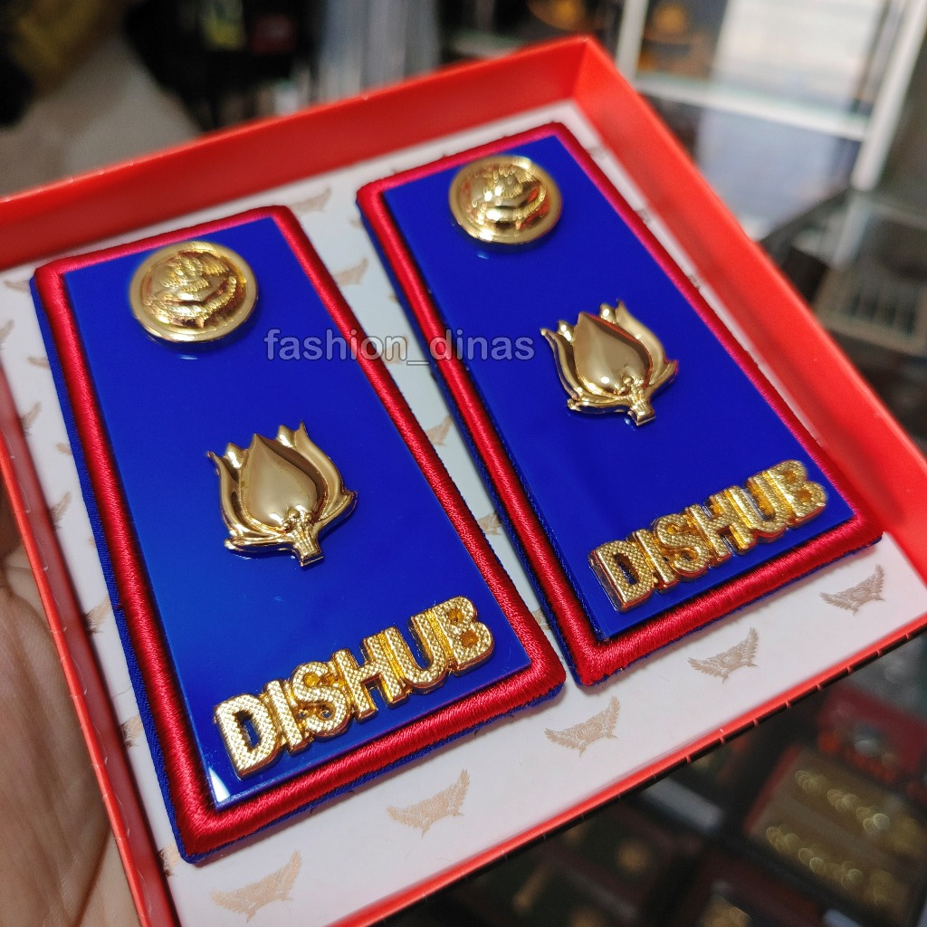 PANGKAT DISHUB 3D PREMIUM AKLRILIK LIS MERAH