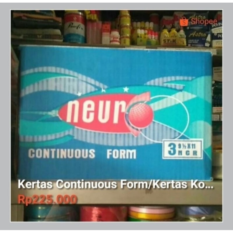 

Kertas komputer 3 Ply uk 9, 5 x 11" PRS / Utuh - Box.