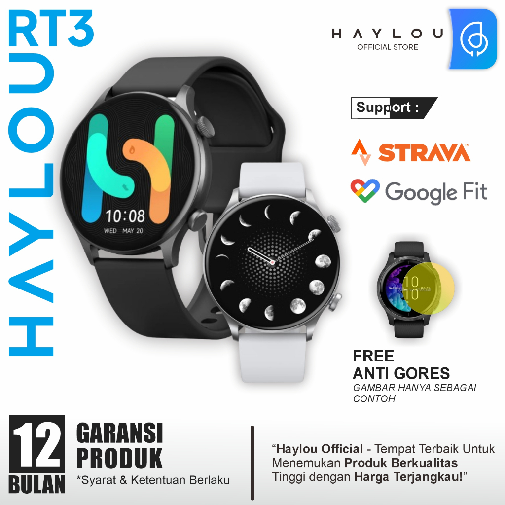 Haylou Solar Plus RT3 1.43" AMOLED 105 Sports Mode IP68