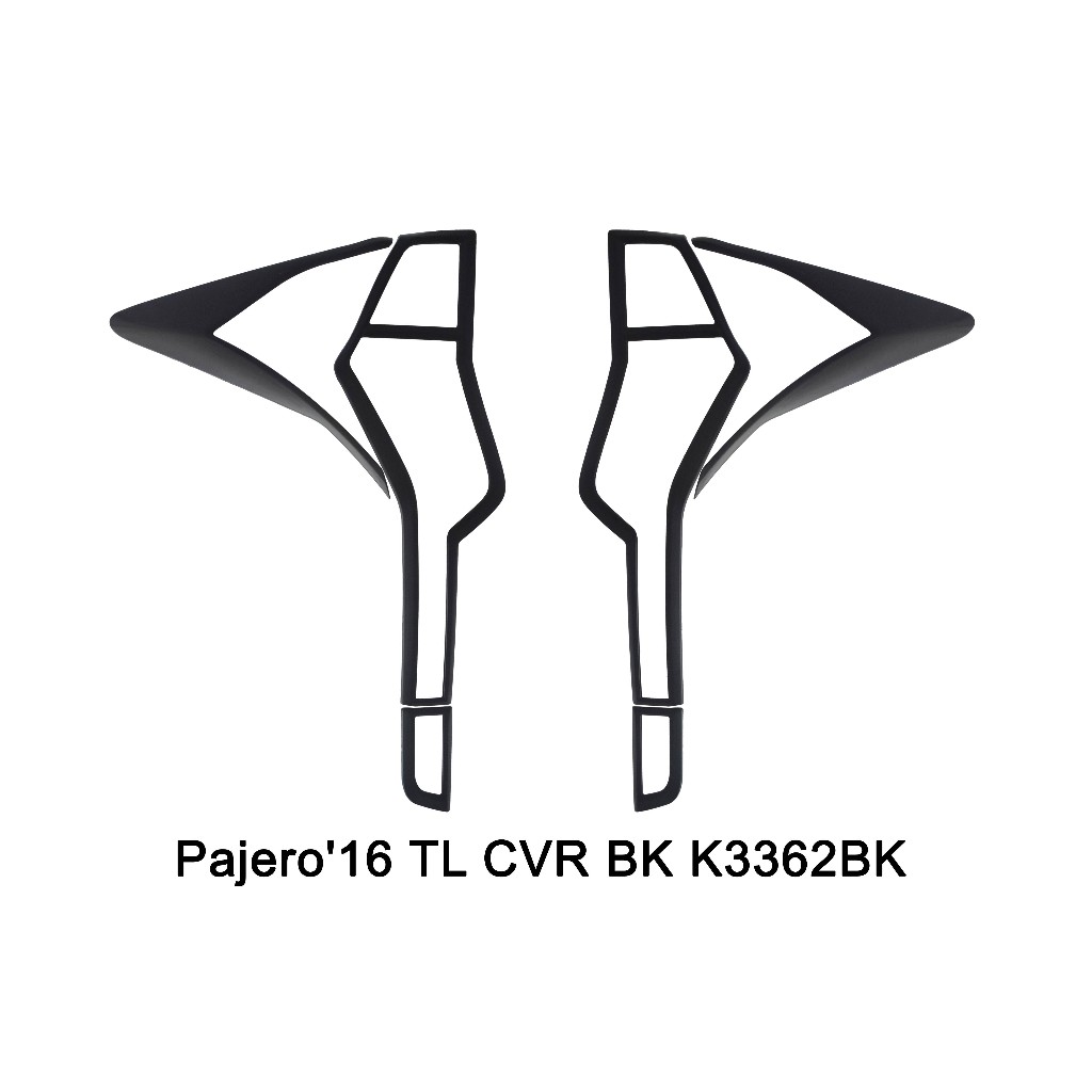 GARNISH LAMPU BELAKANG PAJERO SPORT 2016 GARNIS STOPLAMP PAJERO 2016