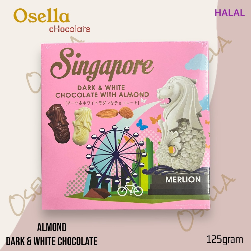 Coklat OSELLA Merlion Singapore / Coklat  Singapore Merlion 125gram Halal