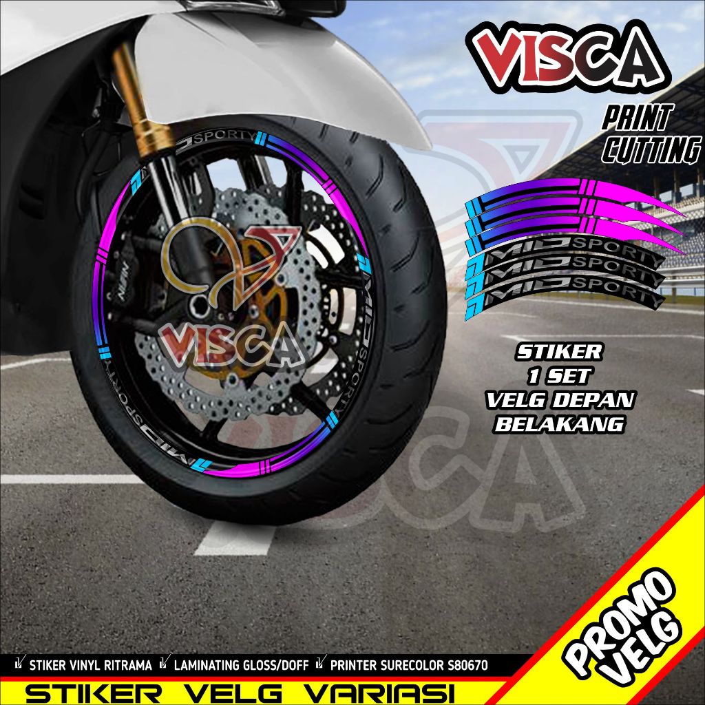 Stiker Velg List Velg Motor Stiker Velg Mio Sporty A02Bunglon
