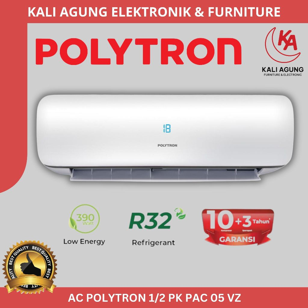 AC POLYTRON 1/2 PK - PAC 05 VZ - GRATIS PEMASANGAN SERANG KOTA