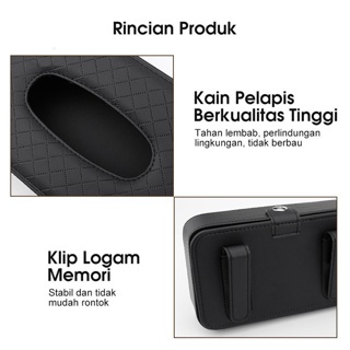 DISKON PXTON - Tempat Tisu Mobil / Tempat tisu model jepit / Kotak tisu mobil / tempat tisu mobil,