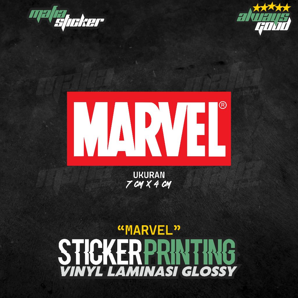 

STICKER/STIKER PRINT CUT MARVEL | WATERPROOF ANTI LUNTUR LAMINASI
