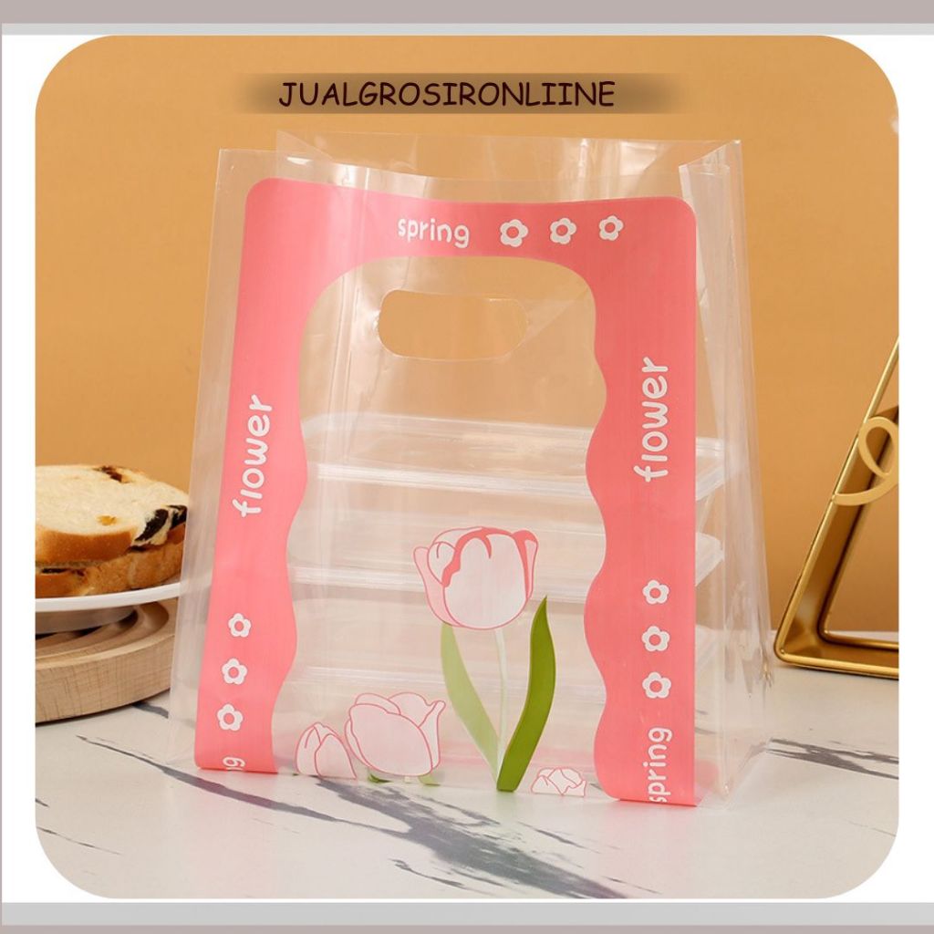

Paper Bag Plastik Kantong Plastik Mawar Pink Gift Bag Kado Tas Hadiah Sovenir Lucu