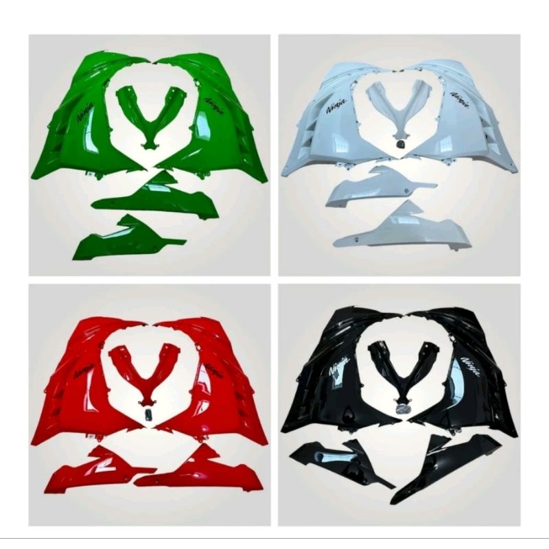 Fairing Ninja 250 Fi Old Plastik Abs Body Samping Depan Ninja 250 Polos body ninja 250 fi old cover 