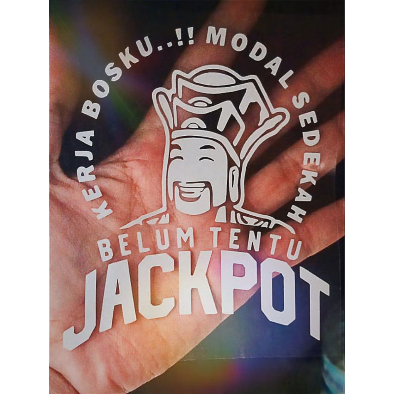 Stiker Jackpot - Korban Slot - Korban Zeus